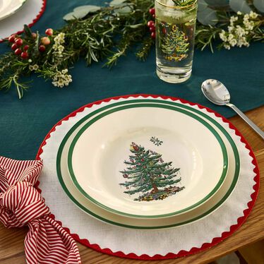 Christmas Tree Soup Plate